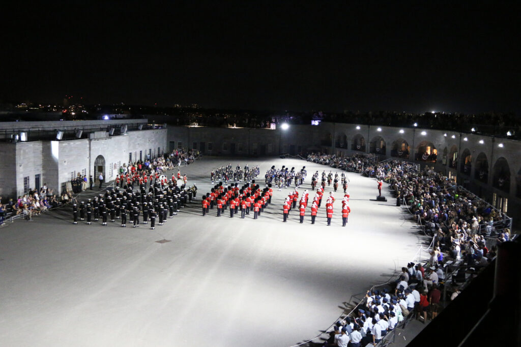 Fort Henry Massed Bands at Tattoo event.